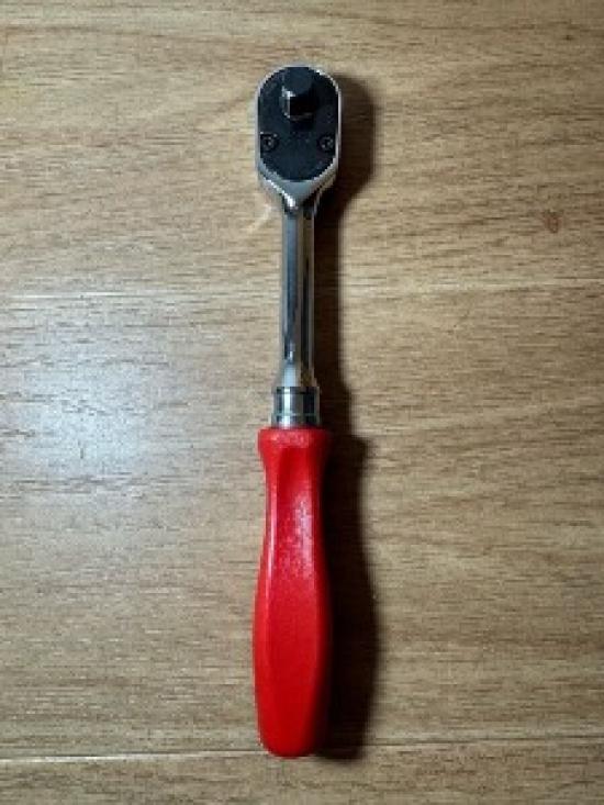 

New Snap-on 3/8 drive Ratchet 9 long Dual 80 Tech Red Hard Handle FHD80-JM