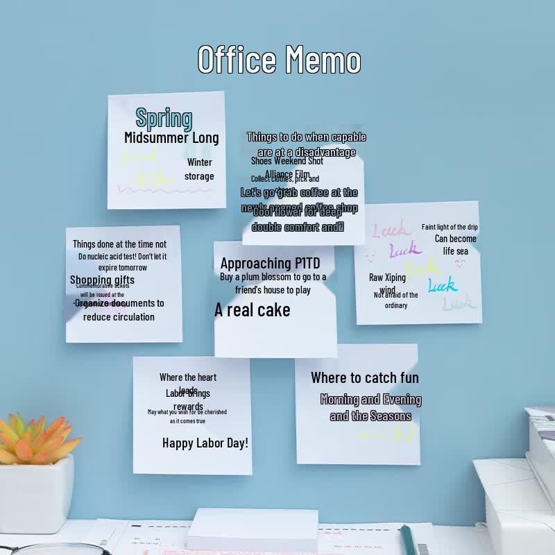 M&G Medium White Sticky Notes