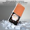 For Honor Magic V Flip 5G Case Hinge Protection Leather+PC Phone Cover Matte Edge