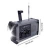 Emergency Hand Crank Radio Solar Powered Radio with LED Flashlight SOS Alarm Portable Radio for Outdoor Camping and Emergency