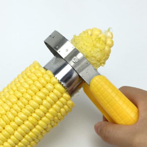 HJ Corn Cutter, Corn Peeler, Stainless Steel Kitchen Utensil (Set of 1)