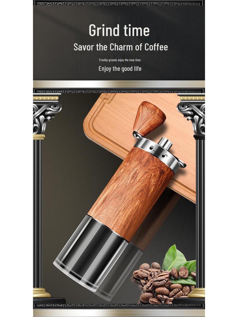 Outdoor Hand-Crank Coffee Grinder for Home and Dorm Use