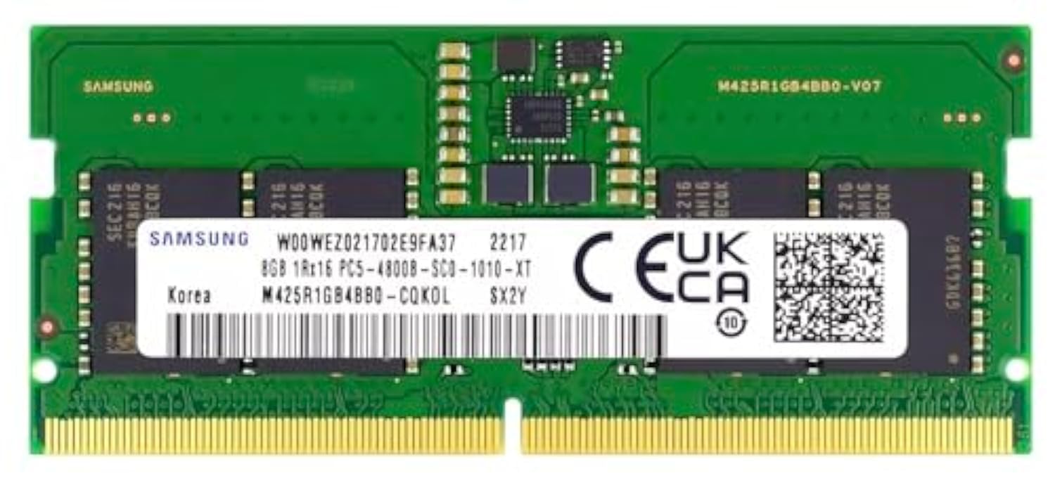

Samsung 8GB DDR5 4800MHz SODIMM Оперативна пам ять для ноутбука RAM OEM PC5-38400 (M425R1GB4BB0)