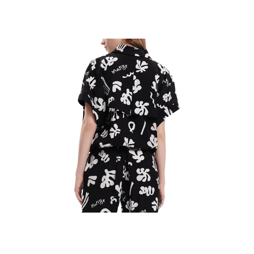 Fila X Die Met Kollaboration Heritage Gewebtes Mode Lässiges Lockeres Hemd Damenhemden F11W338405F-ZA