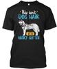 Funny Siberian Husky Dog Hair Glitter T Shirt Made In the USA Size S To 5XL
