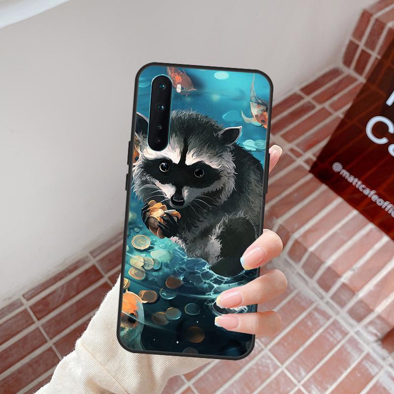 

Cartoon Raccoon Kawaii Case For OnePlus 15 13 12 11 13T 13R 12R 10R 10T 8T OnePlus Nord 5 CE 3 4 Lite N20 N30 Cover OnePlus 10T