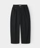INDUST Barrel Fit Curved Wide Pants_Black