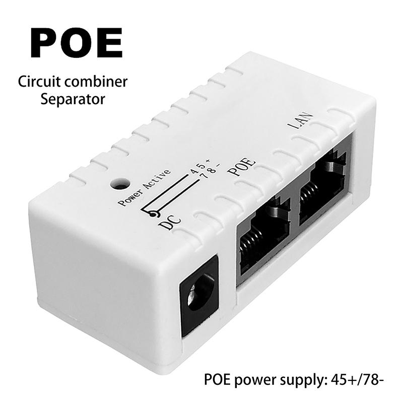 

1 Штука Аксесуари для DIY 10/100 Мбіт/с 5 В-48 В/2 А PoE Інжектор Розгалужувач живлення Для IP-камери Модуль PoE-адаптера