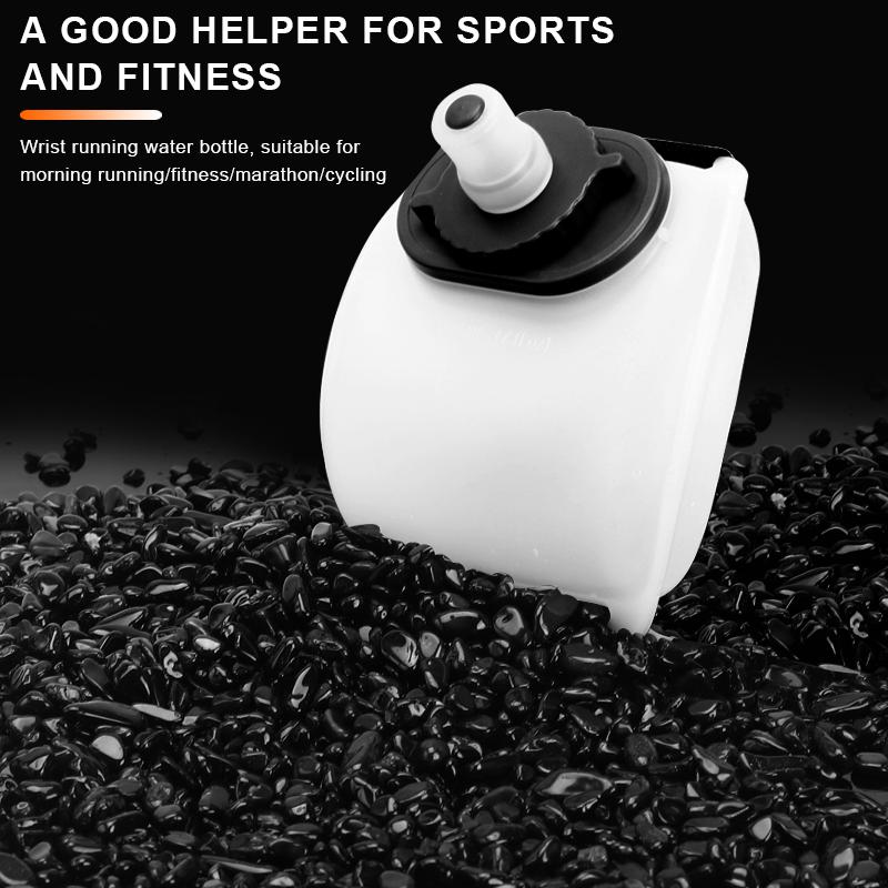 Cycling Wrist Water Bottle Silicone Portable Marathon Hydration Pack Hiking Bike Water Bottle Outdoor Sports Running Camping