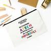 Merci Atsem Printed Makeup Bag Travel Neceser Toiletries Storage Pouch Pencil Bags Graduate Gift for Atsem Teacher's Day Present