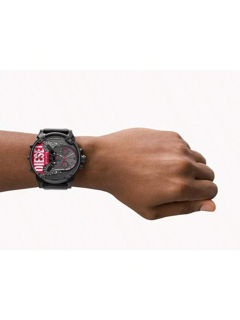 Diesel Orologio Cronografo Oversize da 57 mm per Uomo – Quadrante in Acciaio Multisezione, Segnatempo Audace per la Serata, Streetwear e Grande Dichiarazione –DZ7463