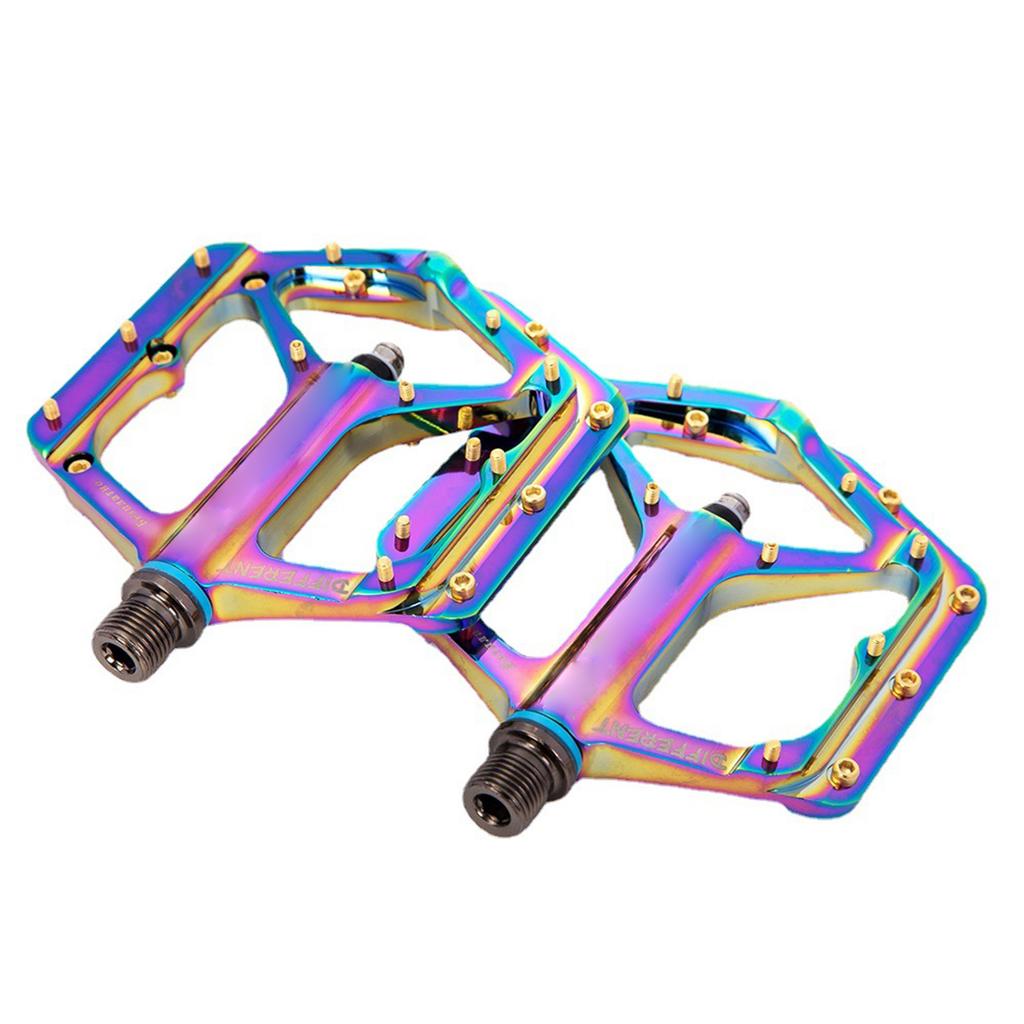Bicycle Pedals Colorful Cycle Road Bike Pedals Non Slip Aluminium MTB Bike Pedals