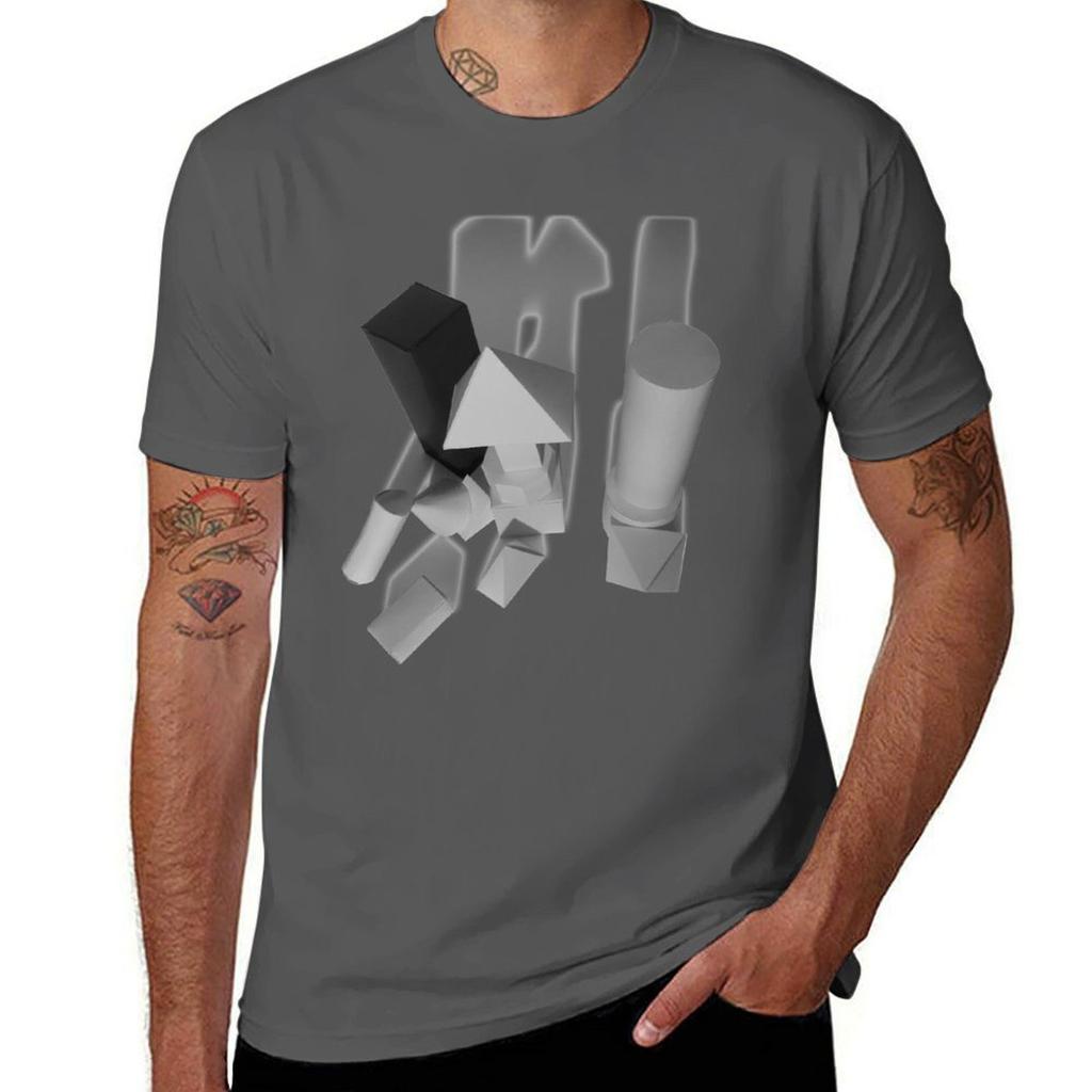 Geometric Cubes Trompeloeil Tshirt Graphic T Shirts For Unisex Unisex T Shirts Graphic Tshirt