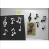 6 PCS/Set Aimants de Réfrigérateur Créatifs Notes de Musique Aimant Autocollant Message Réfrigérateur Décoration Maison