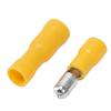 50PCS Durable Insulated Crimp Connector 12-10 AWG Yellow Snap Connectors Quick Splice Terminals Crimping Applications