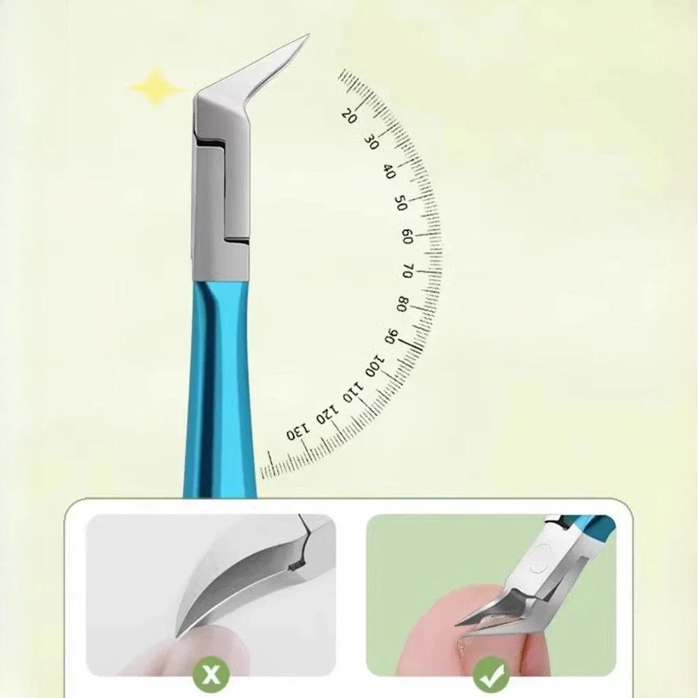 1Pc Stainless Steel Nail Groove Special Scissors Professional Nails Clippers Dead Skin Trimmer Single Pedicure Set Manicure Tool