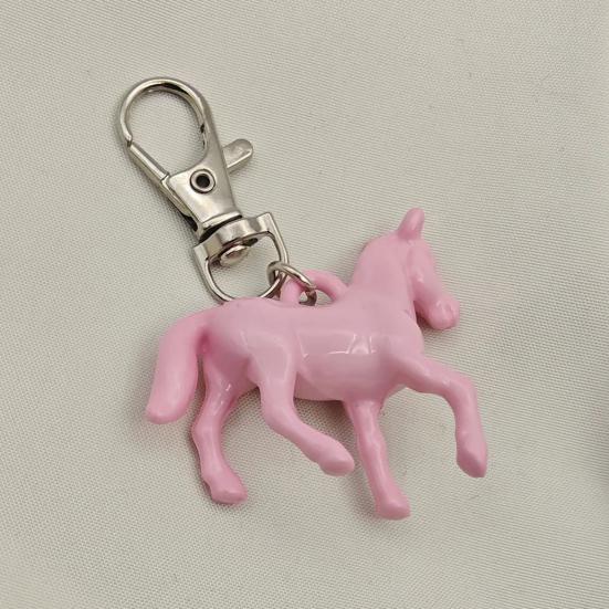 1/4Pcs Keychain Pendant Mini Horse Design Christmas Ornament with Hanging Loop DIY Jewelry Accessories