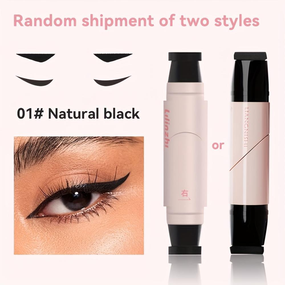 

Водостойкая выкручивающаяся подводка-штамп, быстросохнущая, не размазывающаяся, двусторонняя подводка для ленивых чёрный