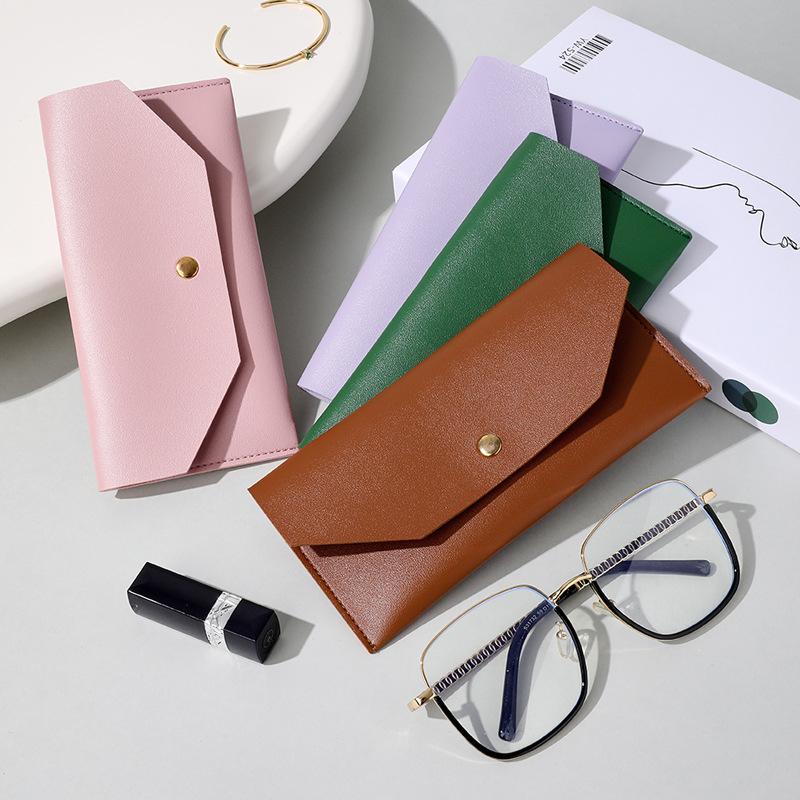 Envelope Wallet Pu Leather Cash Envelope Wallet Classic  Women'S Wallet Ferrule Name Card Holder Gif