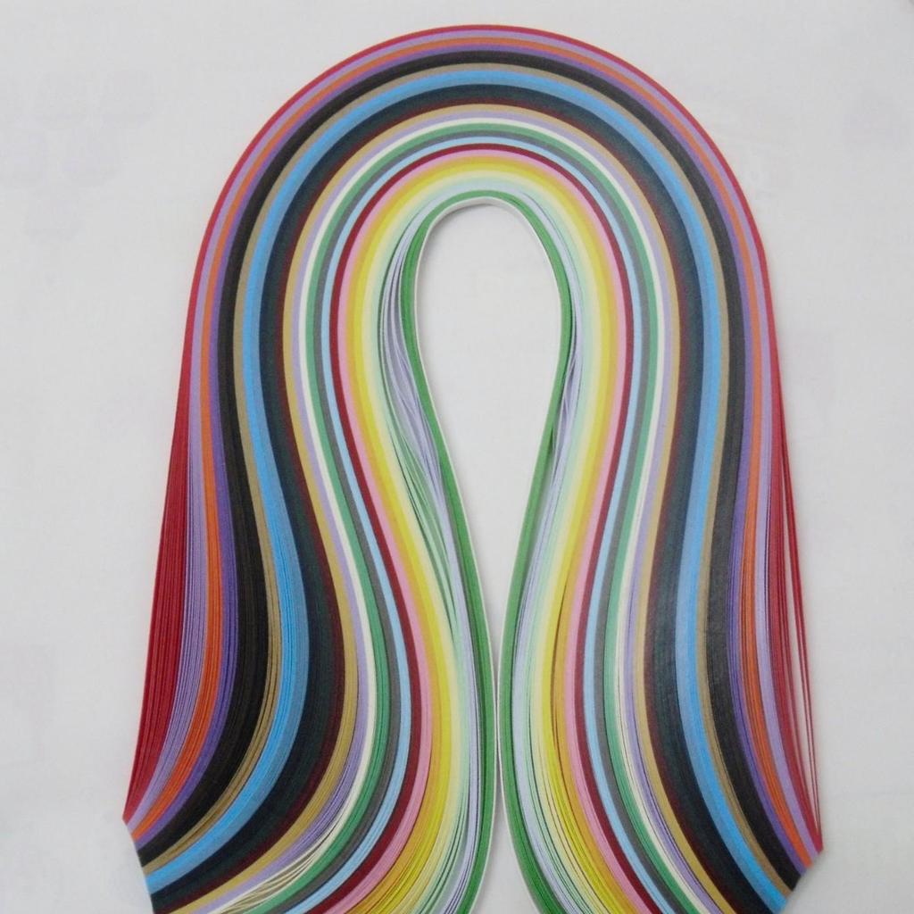260 Colorful Quilling Strips in 26 Colors, Available in 3mm, 5mm, 7mm, and 10mm Options