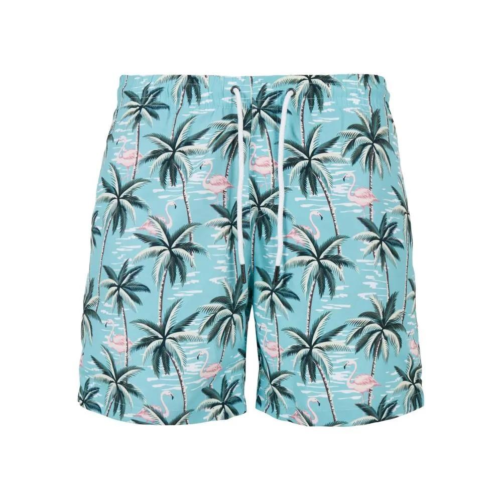 Urban Classics Mens Tropical Birds Swim Shorts