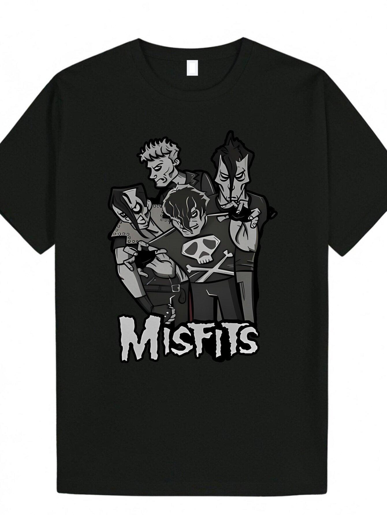 

Cartoon Band Character Printed T-Shirt Men s Fashion Casual Wear Short Sleeve Loose Comfort T-Shirt Daily Men s Clothing S