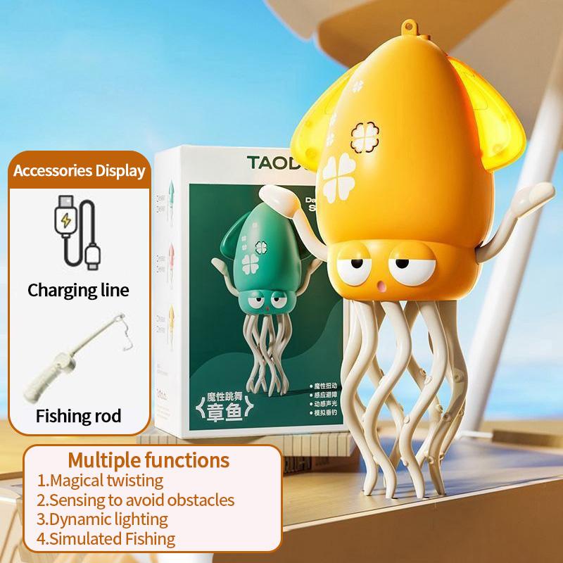 Electronic Dancing Squid Toys Magical Dancing Jellyfish Led Glowing Light Music Playful Dancing Octopu Best Kids Festival Present