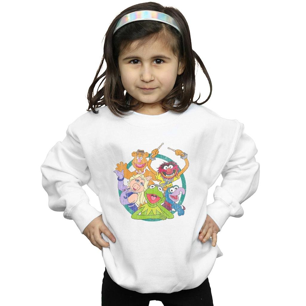 Disney Girls The Muppets Group Circle Sweatshirt