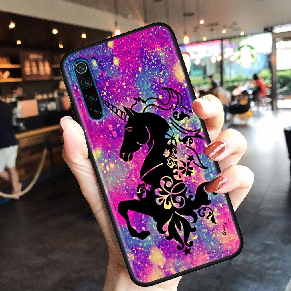 Cute Cartoon Rainbow Unicorn Animal Phone Case For Xiaomi Redmi 9 9C NFC 9T 10 10C 6 8 A K40 K50 Pro Plus Soft Shell Cover Cases