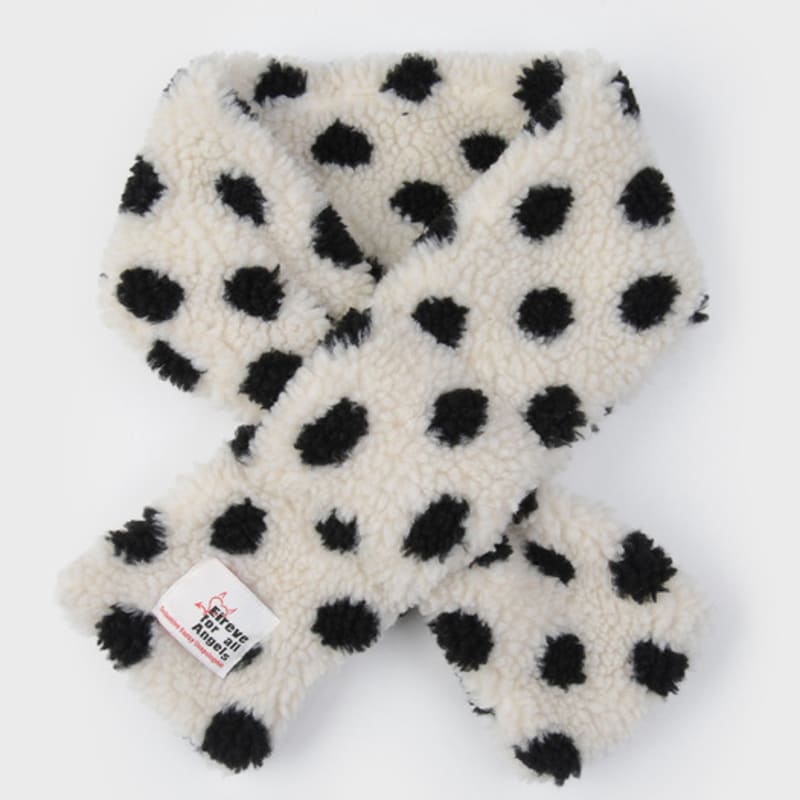 Eireve PETITE SHERPA MUFFLER (POLKA DOT CREAM)