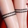 Embroidery Thigh Rings Stockings 3D Oil Shiny Seamless Crotch Pantyhose Women Sexy Ultra Thin Transparent Intimate Underwear