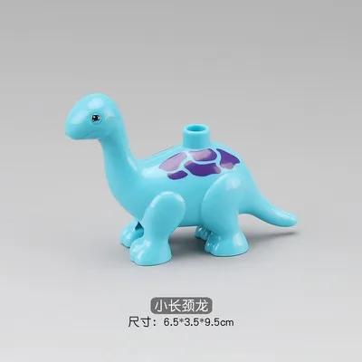 Large Building Block Set Zoo Animal Dinosaur Marine Creature Scale Modeling Horse Dog Cat Fish Compatible with Duplo Block Bricks