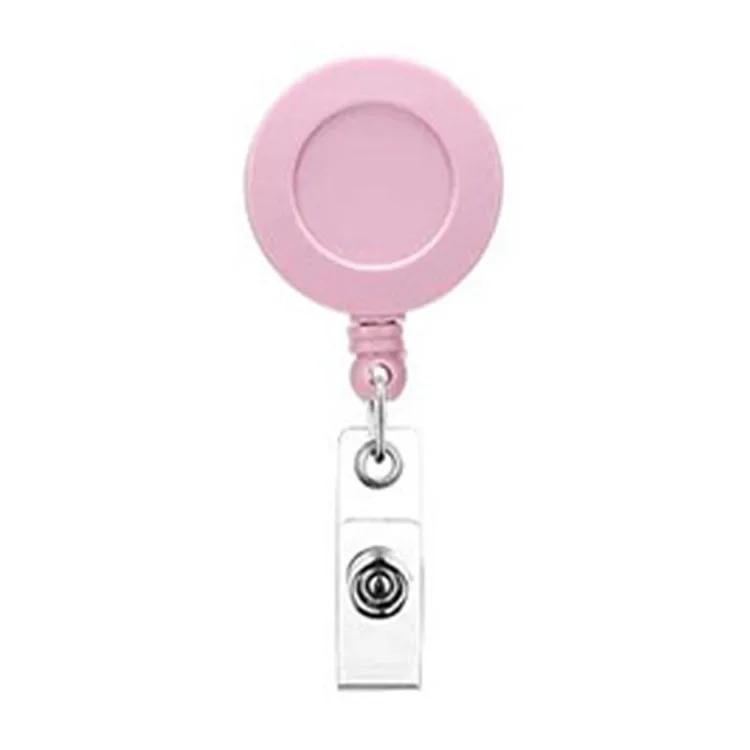 Retractable Badge Reels  ID Bus Cards Holder Clips  Supplies  Easy-to-pull Buckle Clips