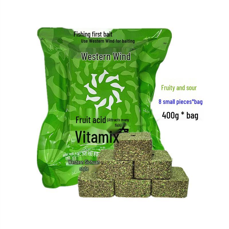 Western Style Fast-Dissolving Rice Yeast Vita-Rice Fruit Acid Cubes for Crucian and Carp Fishing, 2025 Edition