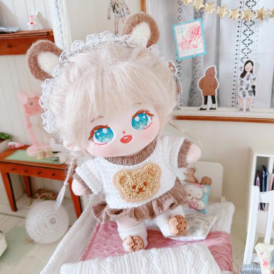 Robe de poupée exquise, douce et résistante à l'usure, 20 cm, en coton, jouet de princesse, jeu de simulation