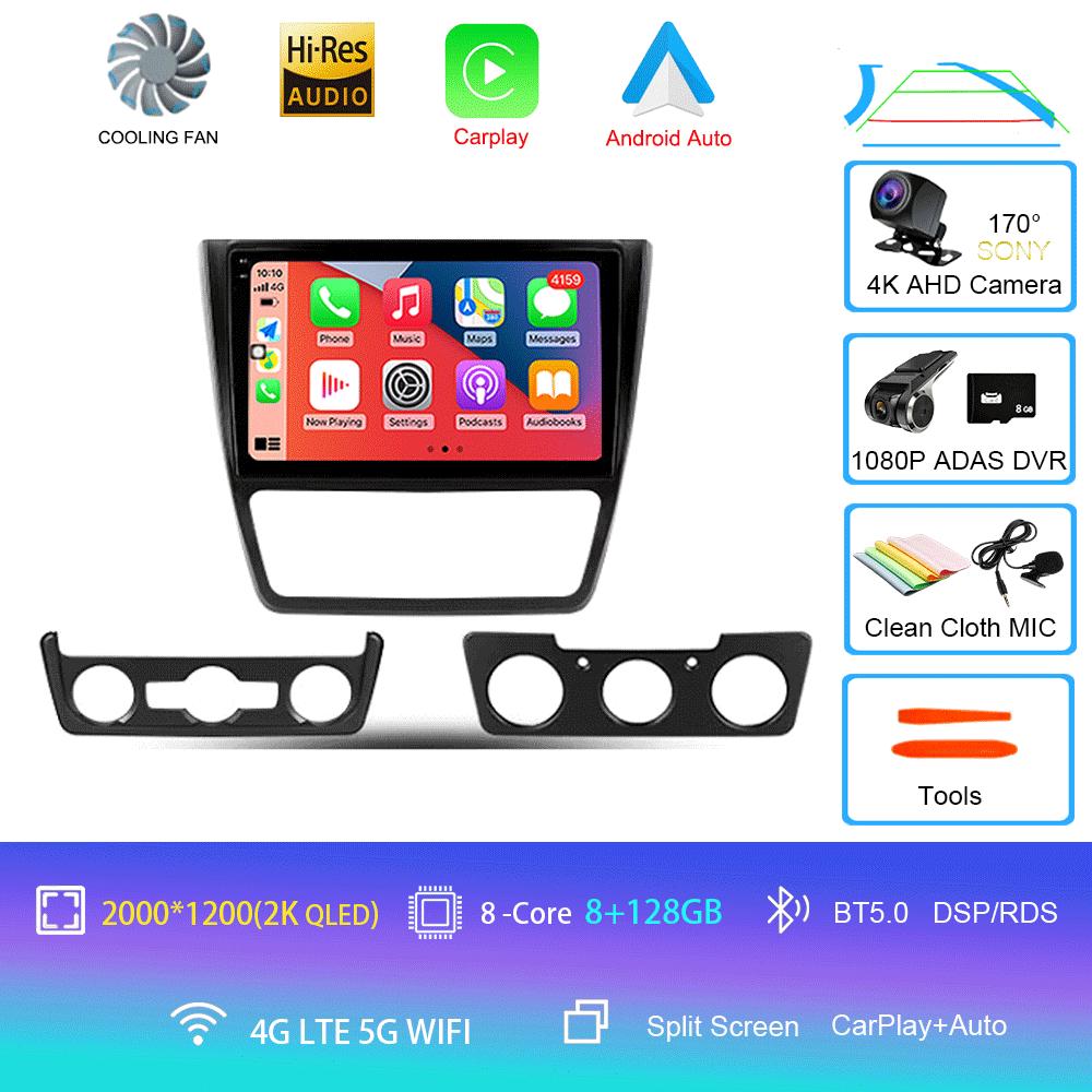 Android 14 Car Radio For Skoda Yeti 5L 2009 - 2014 Player Video Multimedia Navigazione Stereo GPS No 2din 2 Din Dvd