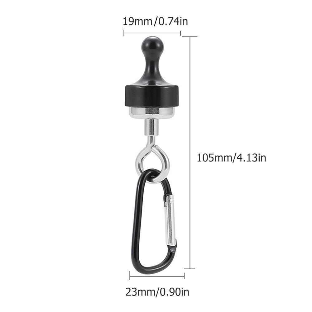 

5-20PCS Strong Magnetic Hooks Keychain Outdoor Tent Canopy Carabiner Camping Light Hook Magnet Bearing Hanger D Type Lock Buckle 5PCS