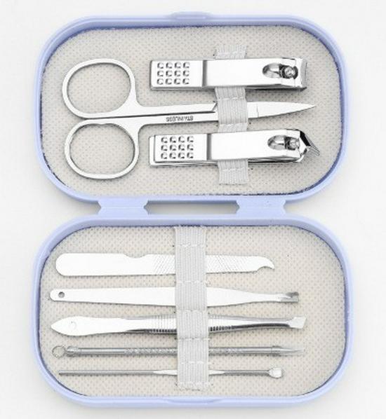 Немецкий набор педикюрных и маникюрных кусачек для ногтей с ухочисткой и логотипом на заказ.