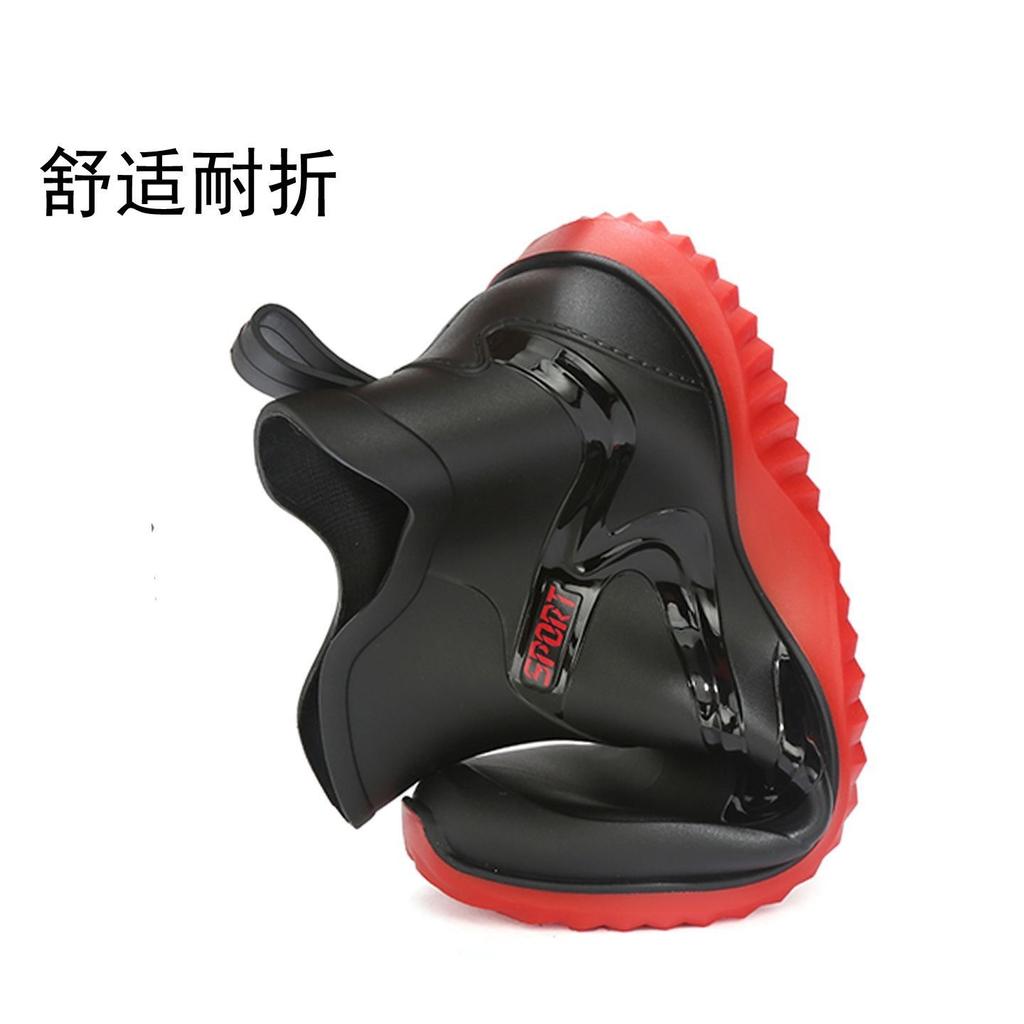 Short Tube Waterproof Rain Shoes Adult Fishing Labor Insurance Rubber Shoes Special Medium Tube Non-slip Rain Boots Water Shoes