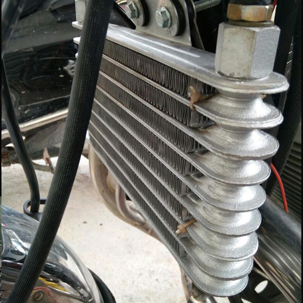 13řadý univerzální chladič motorového oleje pro motocykl, chladicí radiátor, náhrada 125 250CC, stříbrný