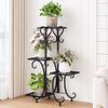 Multi-Layer Floor-Standing Iron Art Flower Shelf for Living Room and Balcony