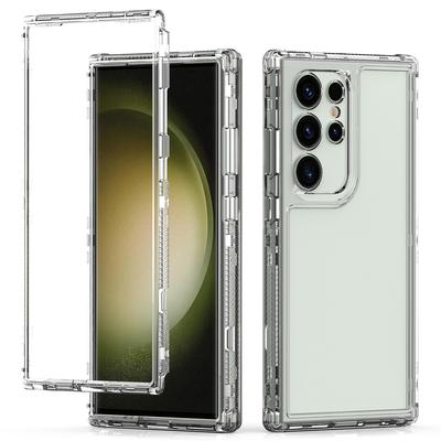 Für Samsung Galaxy S23 Ultra Hülle Acryl+TPU Stoßfest Klar Handyhülle