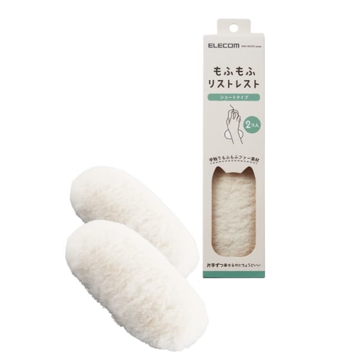 

ELECOM Подставка для запястья, мягкая, короткая, белая MOH-MOF02WH