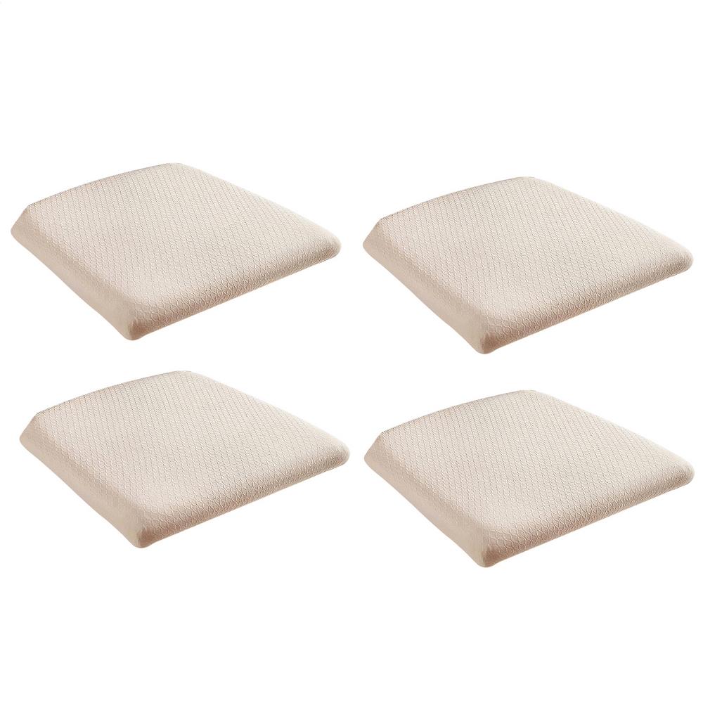 

Waterproof Chair Protector Cover Dining Chair Seat Covers for Dining 4 Pieces Removable Washable Stretch Fabric Slipcovers