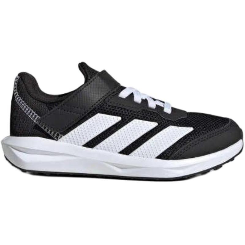 Adidas Faito Abrasion Resistant Low Top Kids Lifestyle Shoes Black White Kids' Sneakers JQ9517