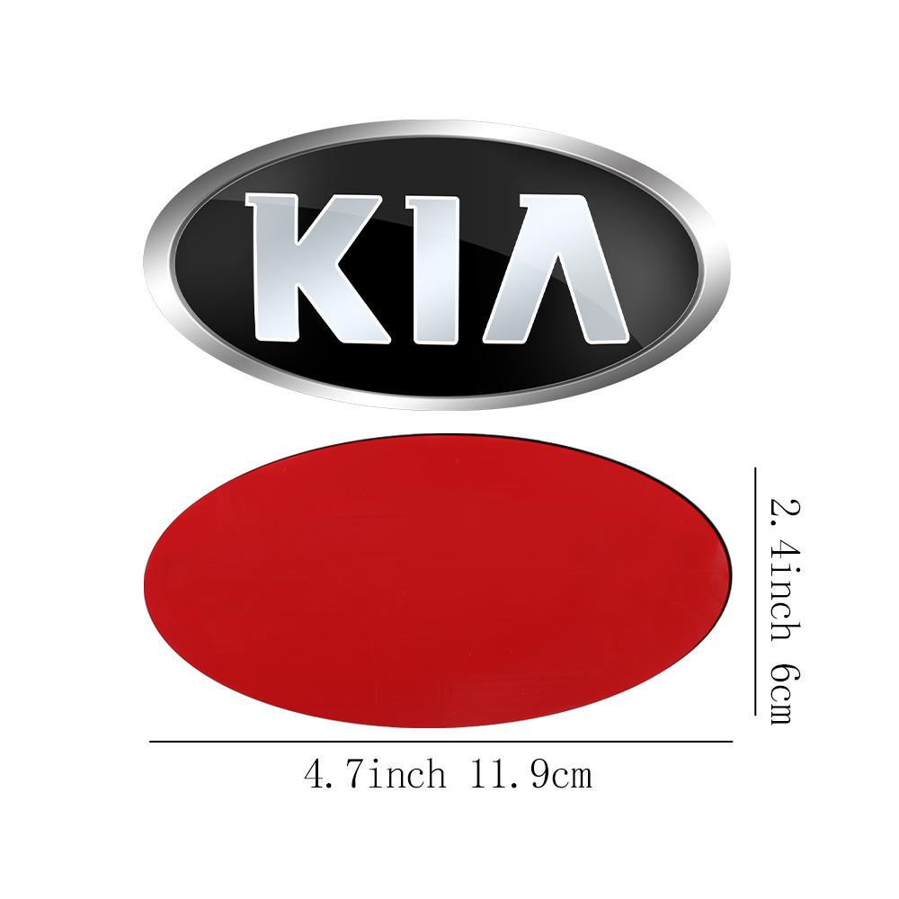 1 Stück Auto Frontklappe Emblem Heckklappe Abzeichen Aufkleber für Kia Rio Picanto Sportage Niro Morning Ceed Optima Seltos Sorento Cerato