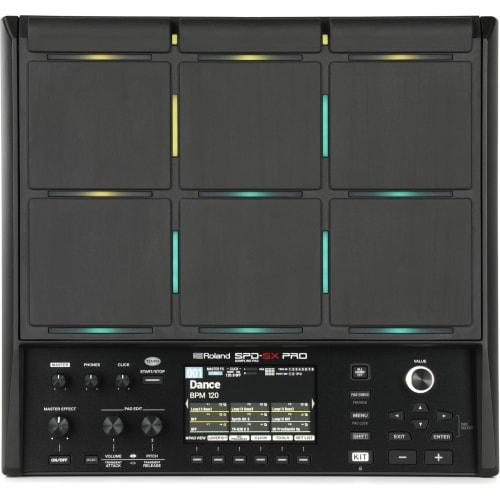 Roland SPD-SX PRO Sampling Pad with LCD Color Display, 9 Pads, 4 Trigger Expansion, Effect Functions, and Memory Expandability, and a Dedicated App