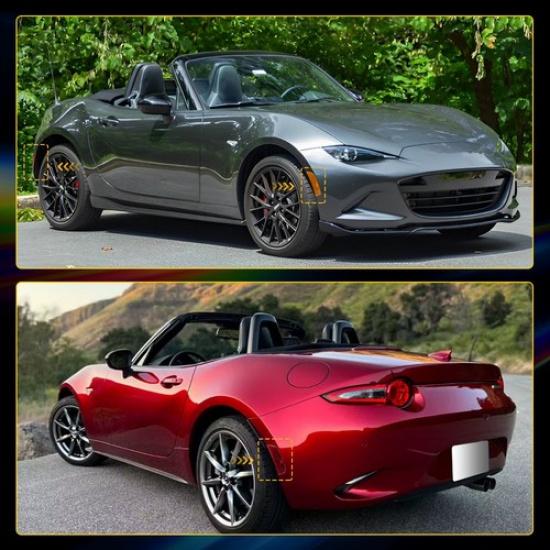 2-8PC Front Rear Side Marker Parking Lights Housing For 2016-23 Mazda Miata MX-5