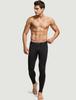 Tesla Men's Fleece-Lined Compression Tights [Stretchable, Warm, and Cold-Wearing] Sportswear, Running Leggings, Innerwear, Cold Weather Wear, Long Spa