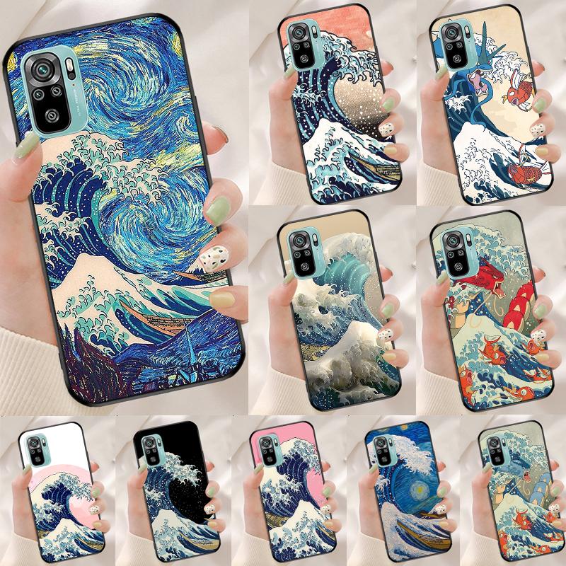 The Great Wave off Kanagawa Cover For Xiaomi Redmi Note 14 13 Pro 12 11 9 10 9S 10S 11S 12S Redmi 14C 10C 12C 13C Case